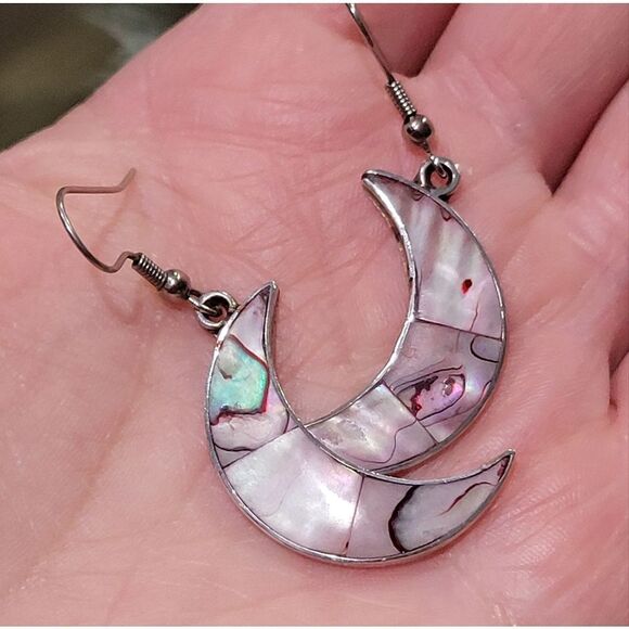 Alpaca mexico moon earrings - Picture 2 of 9
